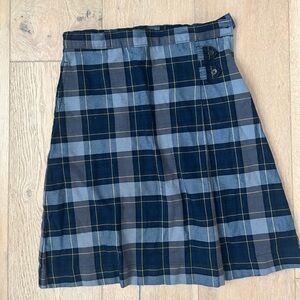 Lands end plaid uniform Skirt